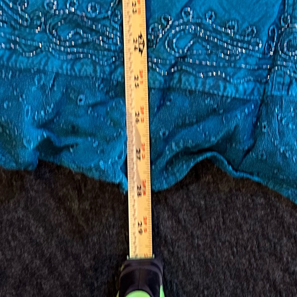 Sakkas Teal Embroidered Midi Dress - Picture 11 of 13